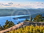 Morning light over The Narrows and the Bolton Landing area, Lake George calendar, Lake George photos by Carl Heilman II, Lake George pictures, Lake George prints, Lake George nature photography, Lake George panoramas